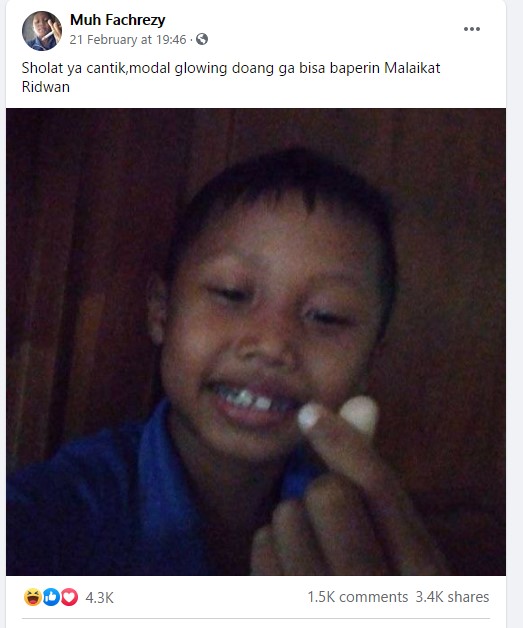 Status Facebook Muh Fachrezy Sodaranya Fachri Soekrop yang bikin geleng-geleng